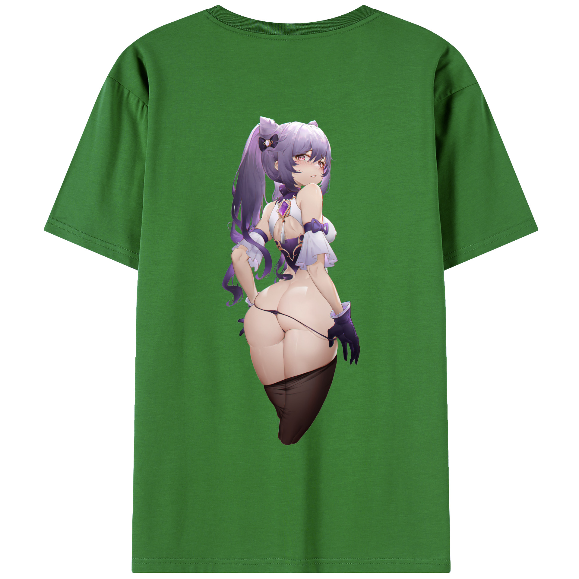 げんし神 刻晴 こくせい genshin Kokusei レディース半袖Tシャツ(バックプリント)